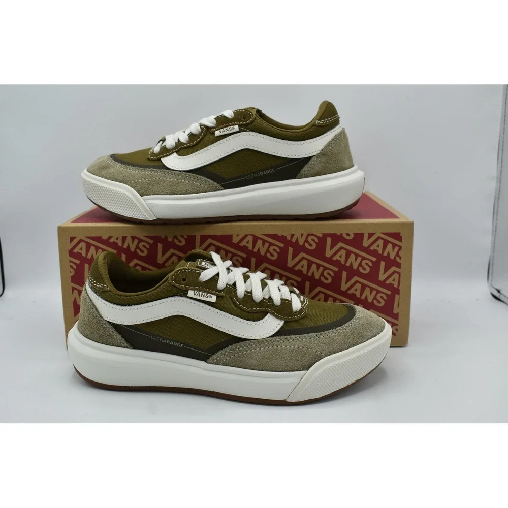 Vans Womens Size 7 MTE Ultrarange 2.0 SE Brown Olive Lace Up Sneakers Shoes